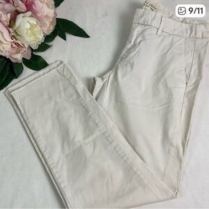 Nili Lotan East Hampton in Eggshell Pockets Frayed Hem Size 0 EUC!